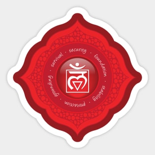 Root Chakra Mandala - 54 Sticker